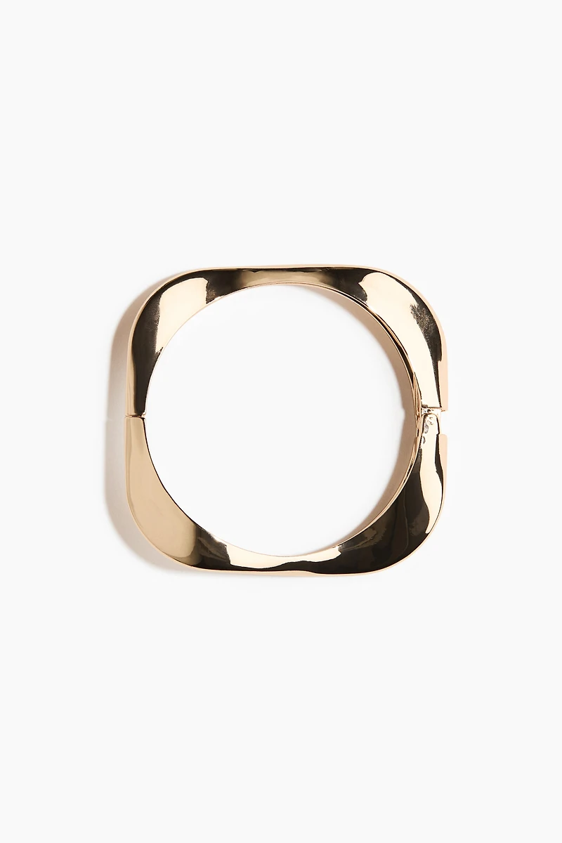 Hinged Metal Bangle Bracelet