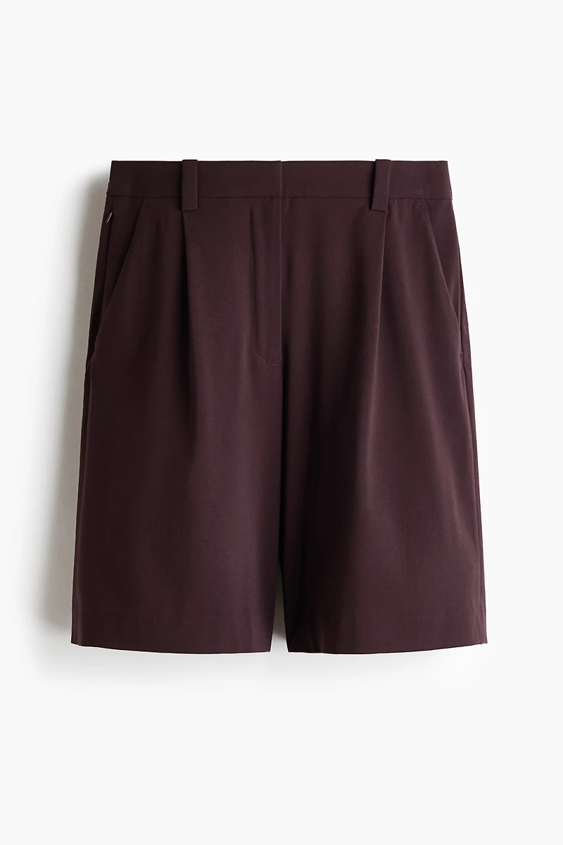 Wrinkle-Resistant Relaxed-Fit Bermuda Shorts