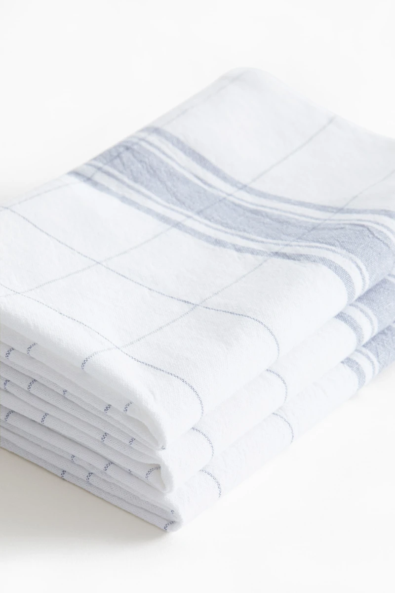 Lot de 3 linges à vaisselle en coton