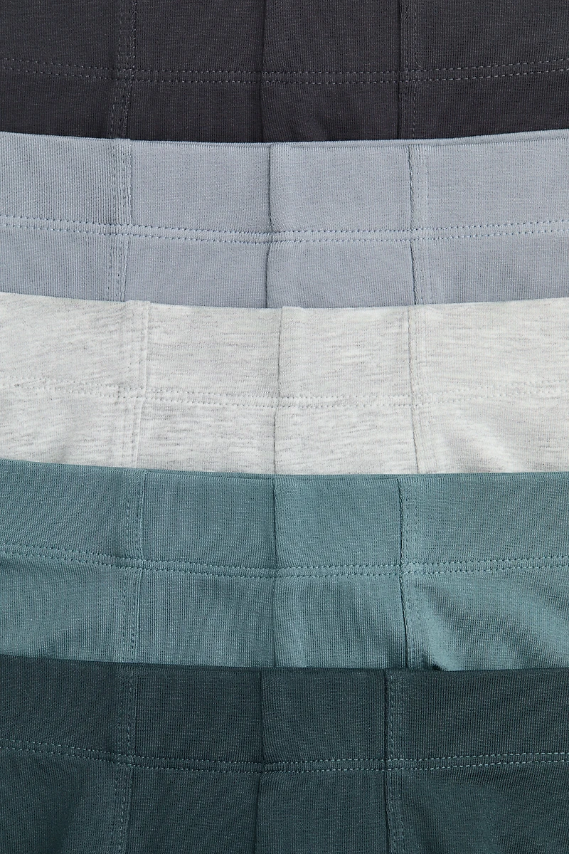 Lot de 5 caleçons boxeurs courts en coton