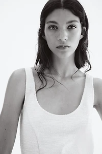 Bouclé Sleeveless Top
