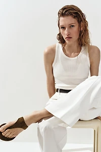 Kitten-Heeled Sandals