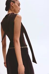 Top with Scarf Collar