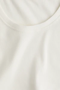 Cropped Ribbed Tank Top