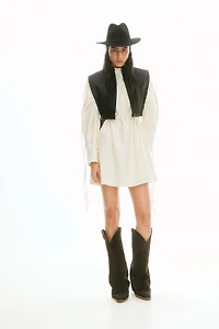 Robe en lin mélangé