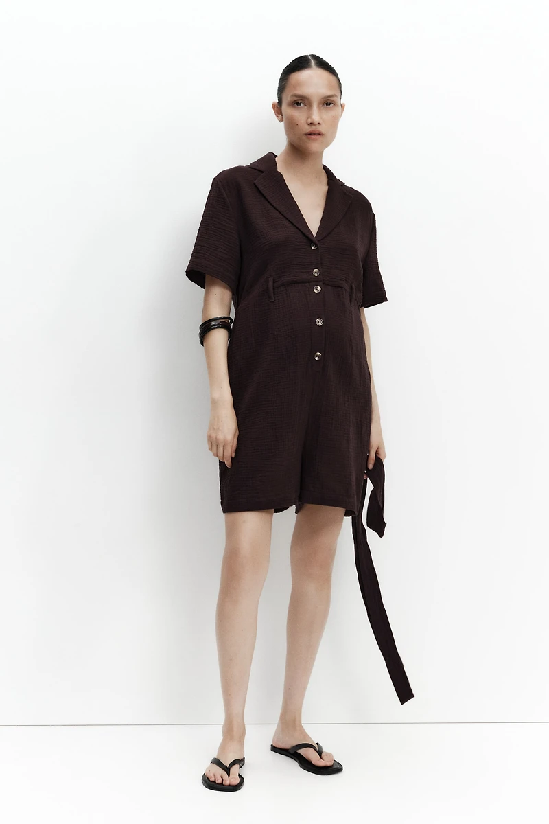 MAMA Combi-short en mousseline de coton
