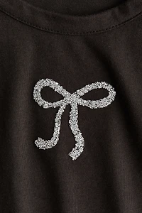 Cotton Top with Motif