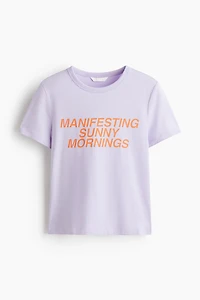 Printed Viscose-Blend T-Shirt