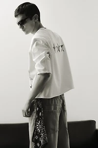 Oversized-Fit Cropped T-Shirt