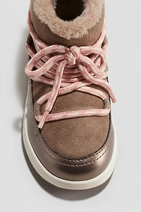 Bottines de neige chaudement doublées