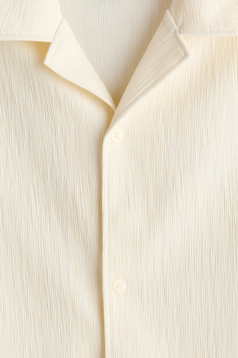 Chemise décontractée avec col cubain