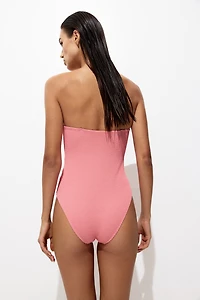 Costume de bain bandeau coussiné