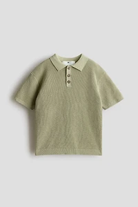 Cotton-Knit Polo Shirt