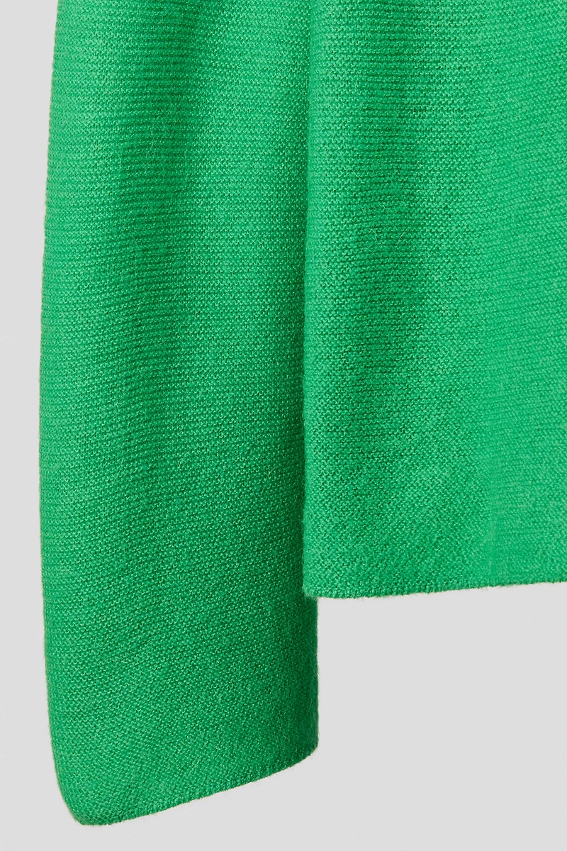 Chandail ample en point mousse de laine mélangée