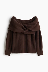 Off-the-Shoulder Sweater