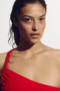 One-Shoulder Cutout Swimsuit