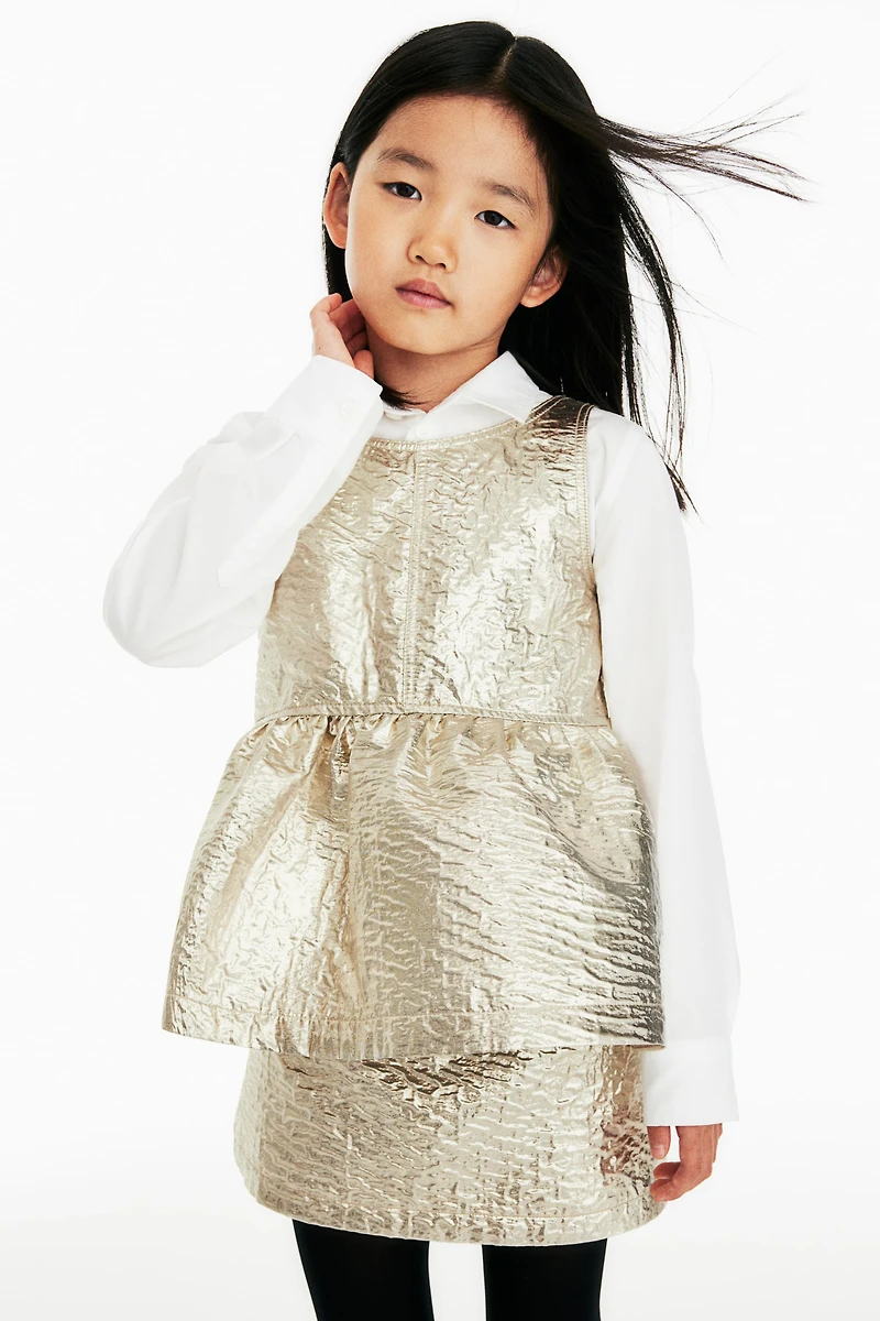Shimmery Peplum Top