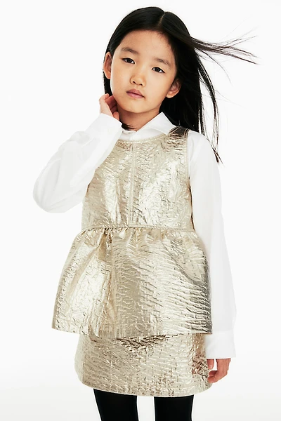 Shimmery Peplum Top