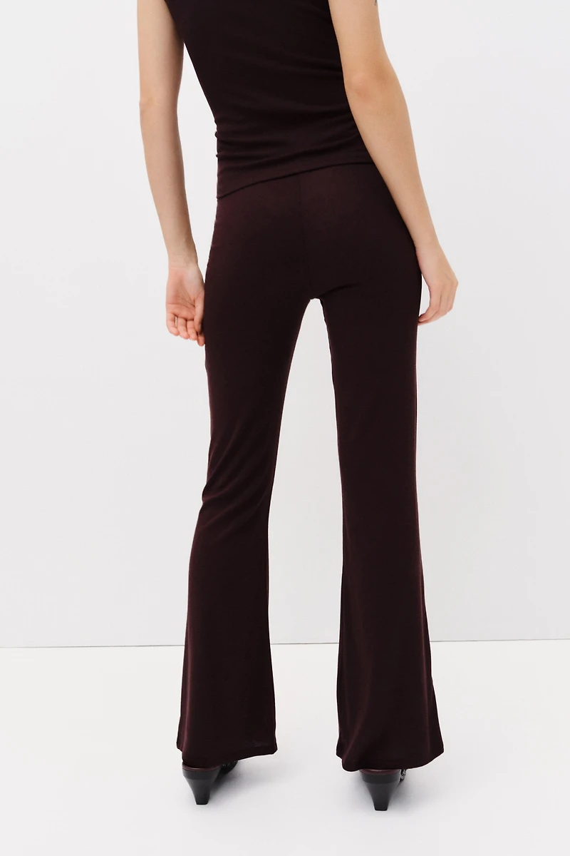 Pantalon évasé en jersey