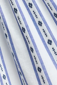 Robe smockée à bretelles fines