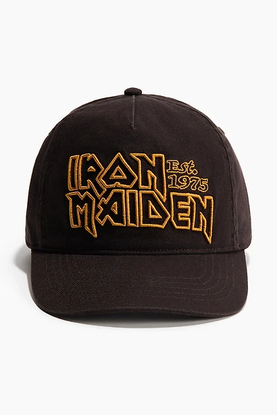 Casquette en twill de coton avec motif brodé