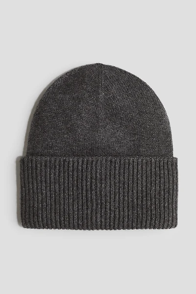 Rib-Knit Cashmere-Blend Beanie