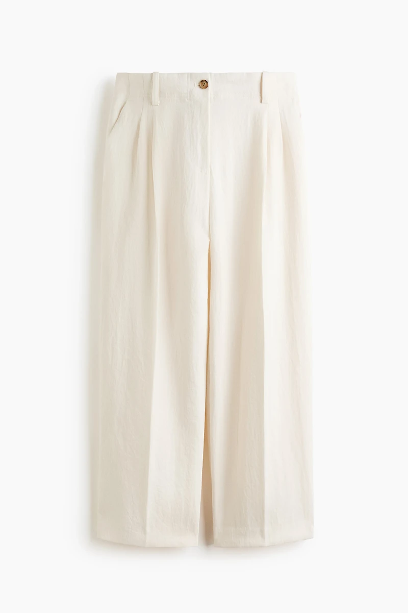Ankle-Length Twill Pants