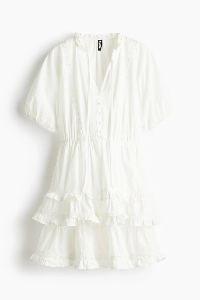 Robe en coton plumetis