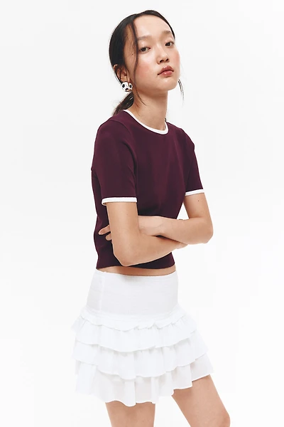 Fine-Knit T-Shirt