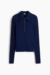 Silk-Blend Polo Shirt