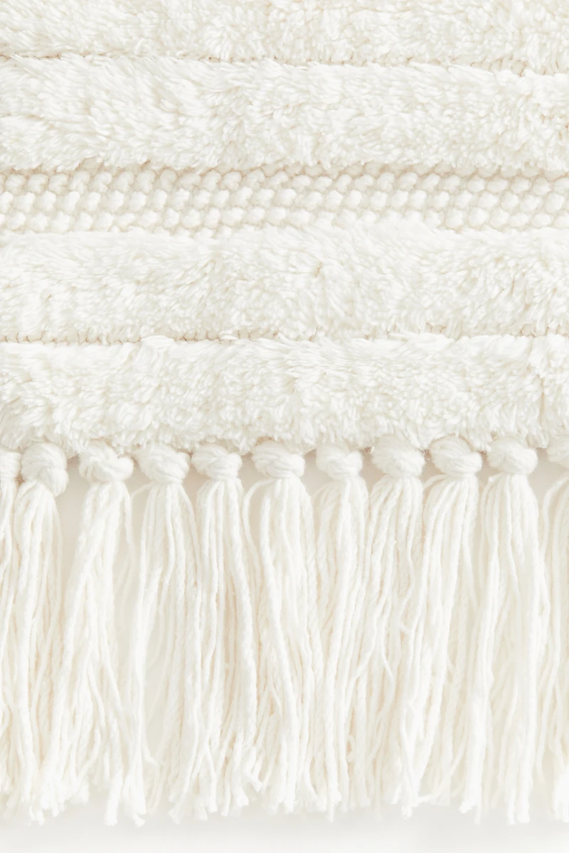 Fringed Cotton Bath Mat