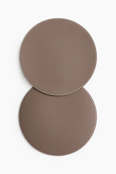 2-pack Round Placemats