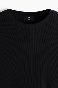 Slim Fit Waffled Jersey Shirt