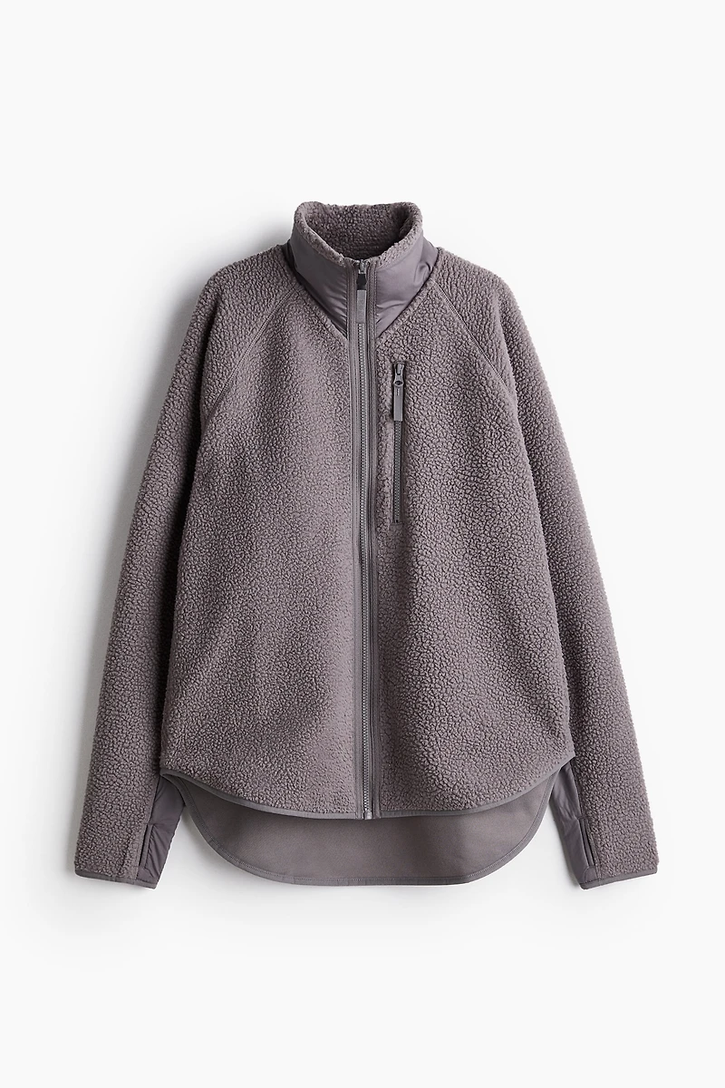 Veste de sport en tissu peluche