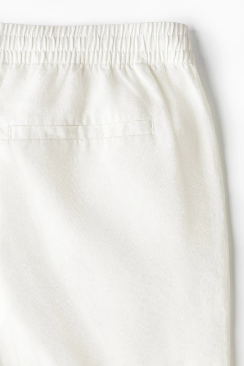 Relaxed-Fit Linen Shorts
