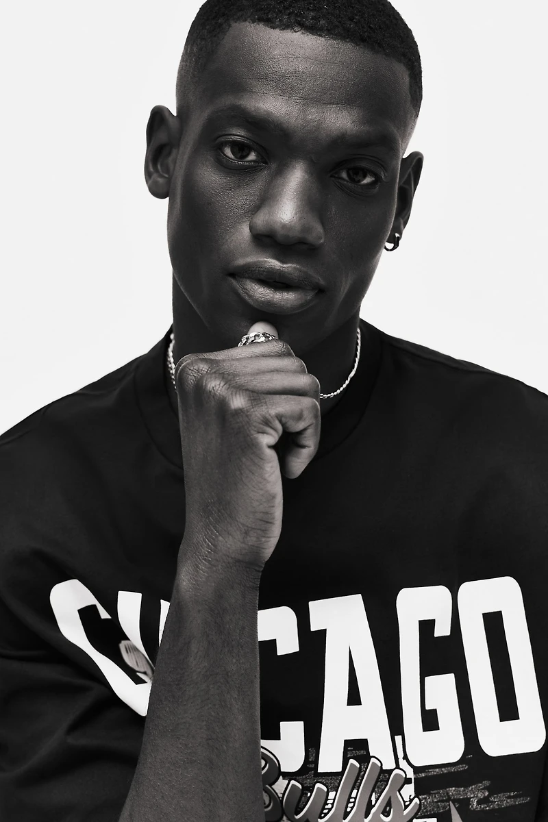 Oversized-Fit Printed T-Shirt