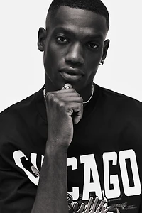 Oversized-Fit Printed T-Shirt