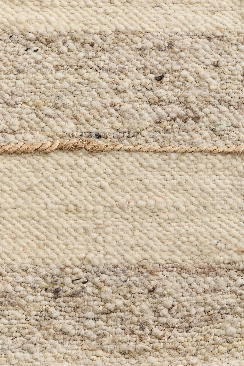 Large Textured-Weave Wool-Blend Rug
