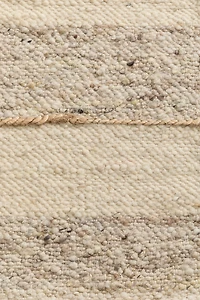Large Textured-Weave Wool-Blend Rug