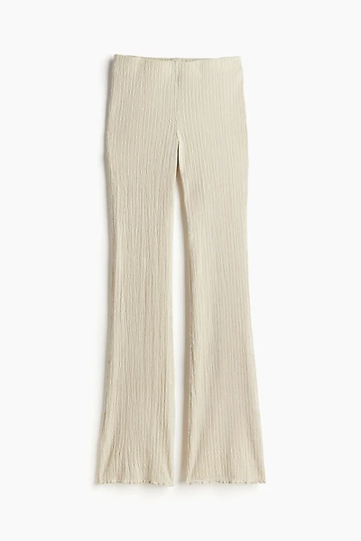 Textured Flared Leggings
