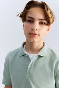 Cotton Pique Polo Shirt