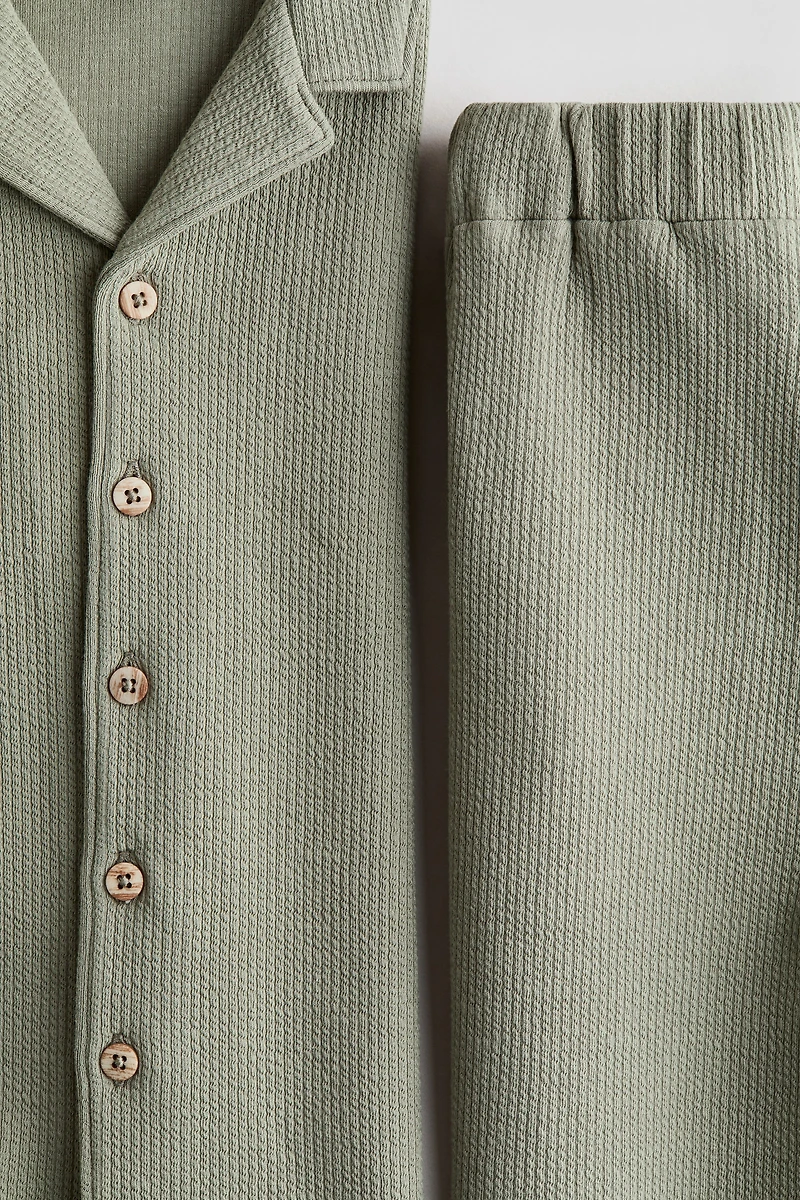 2-Piece Textured Cotton Set