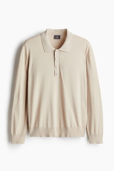 Polo Coupe Classique en tricot fin