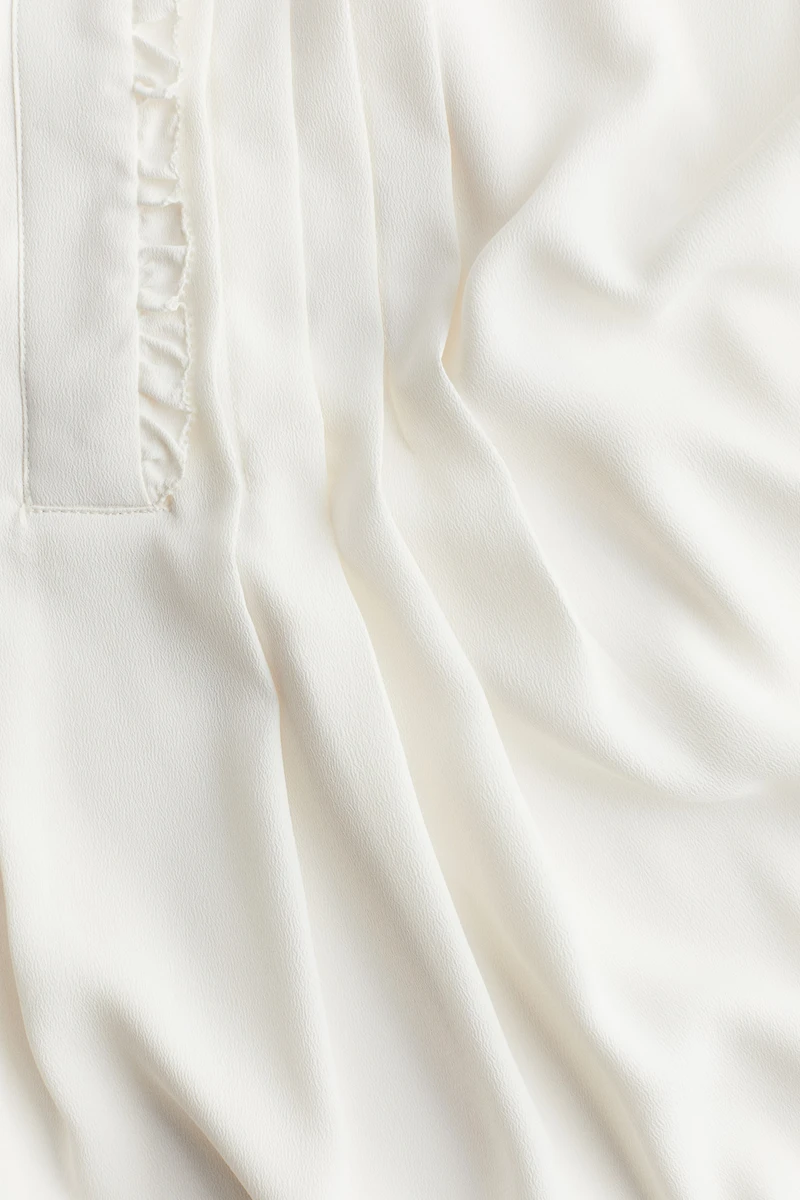 Ruffle-Trimmed Blouse