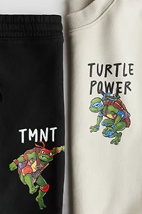 2-piece Printed Sweatshirt Set