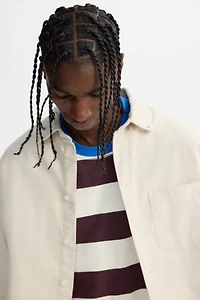 Chemise classique en velours côtelé