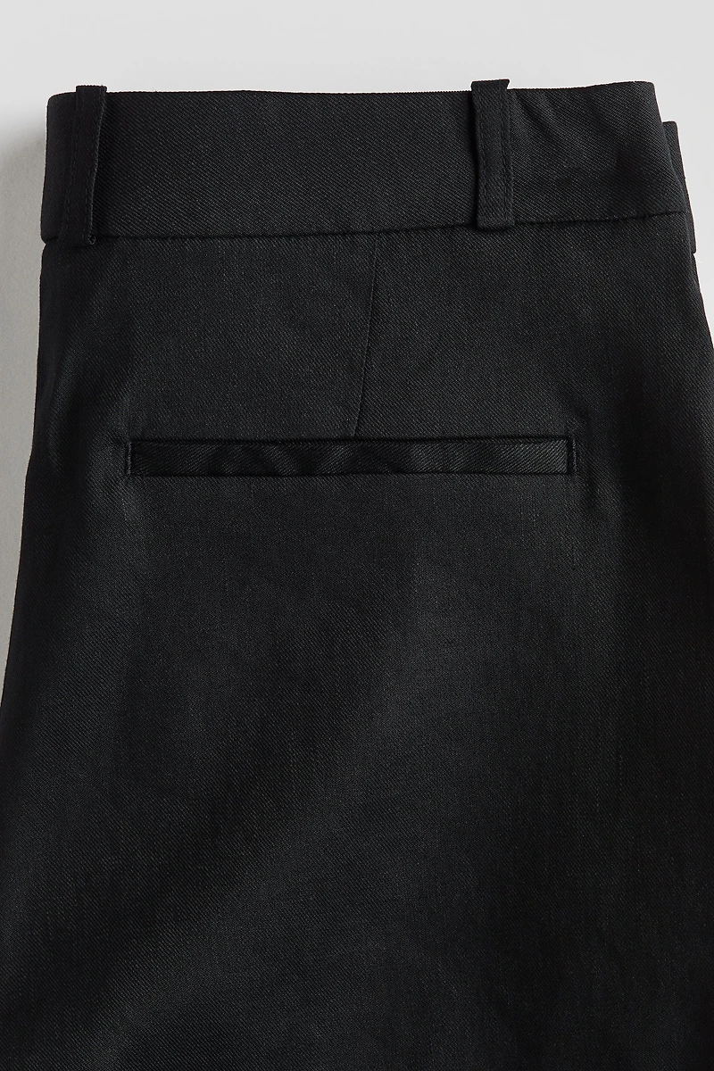 Loose-Fit Linen-Blend Shorts