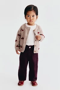 Paper-Bag Corduroy Pants