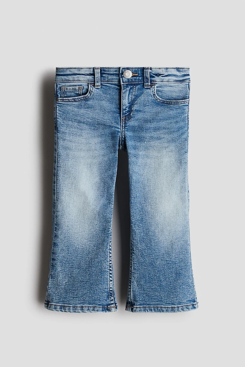 Cropped Flared Leg Jeans