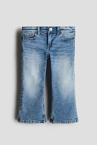 Cropped Flared Leg Jeans